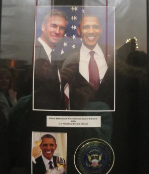 Sandor Johnson meets Barack Obama