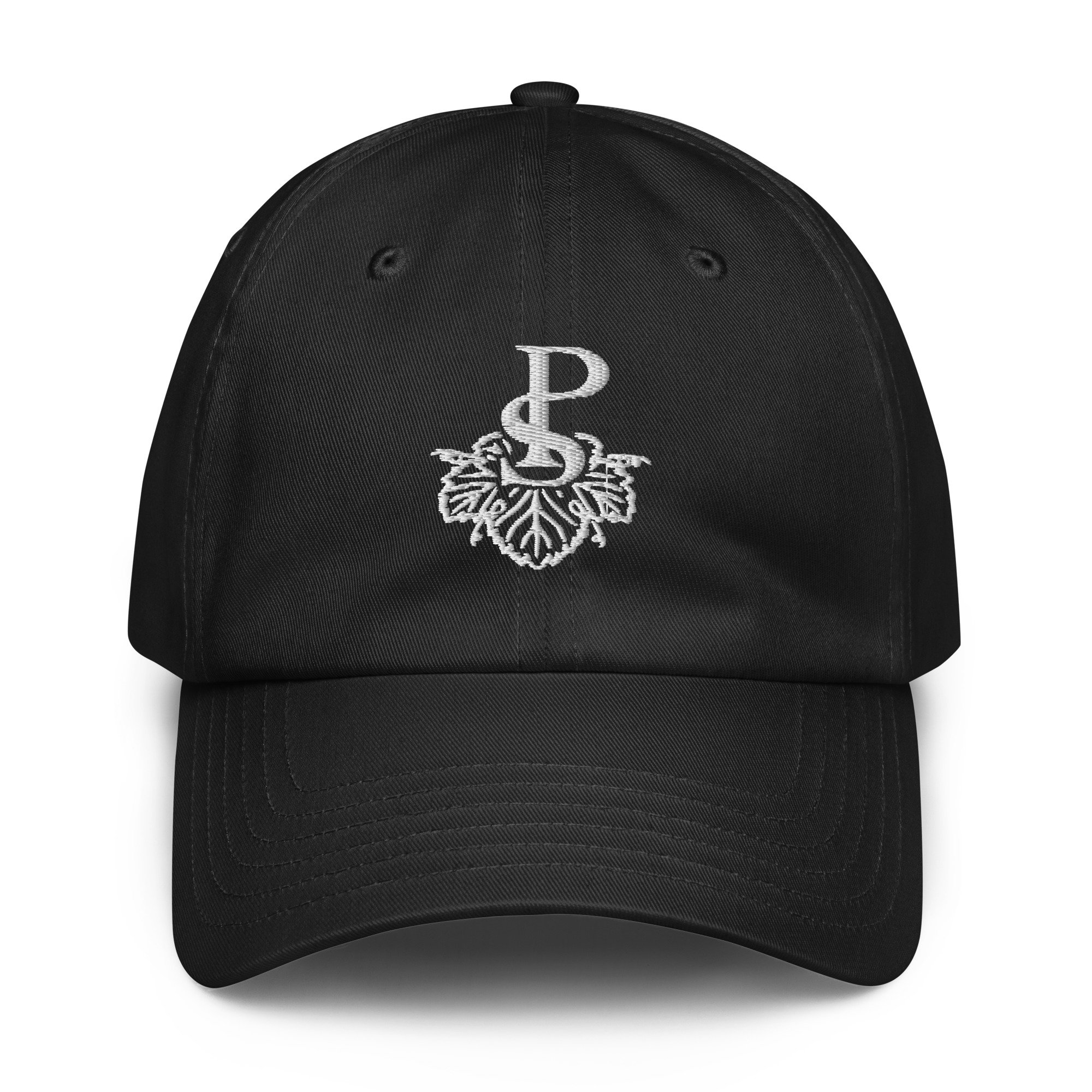 BLACK Under Armour® dad hat with WHITE Potter Settlement logo (Stealth hat!)